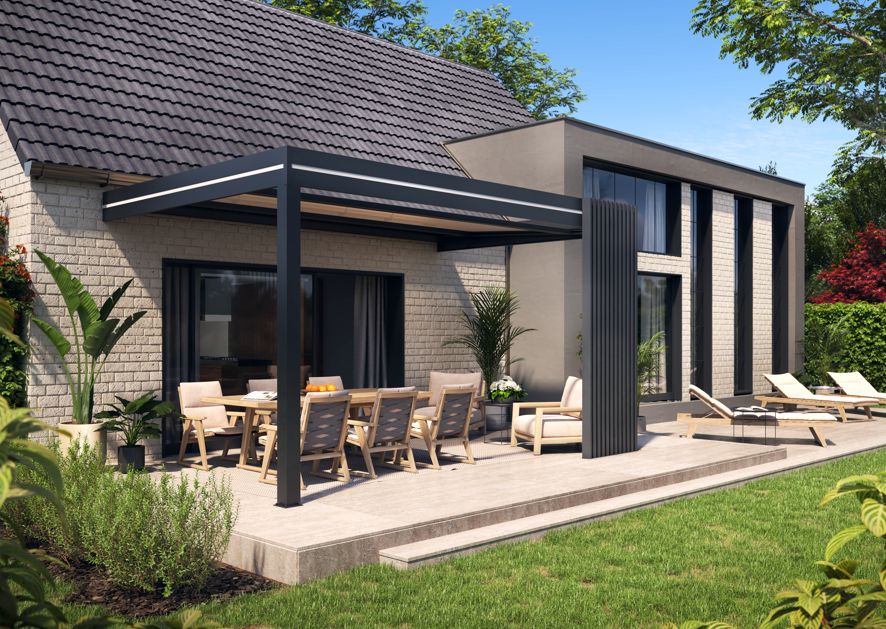 Pose de pergola store en aluminium sur mesure 