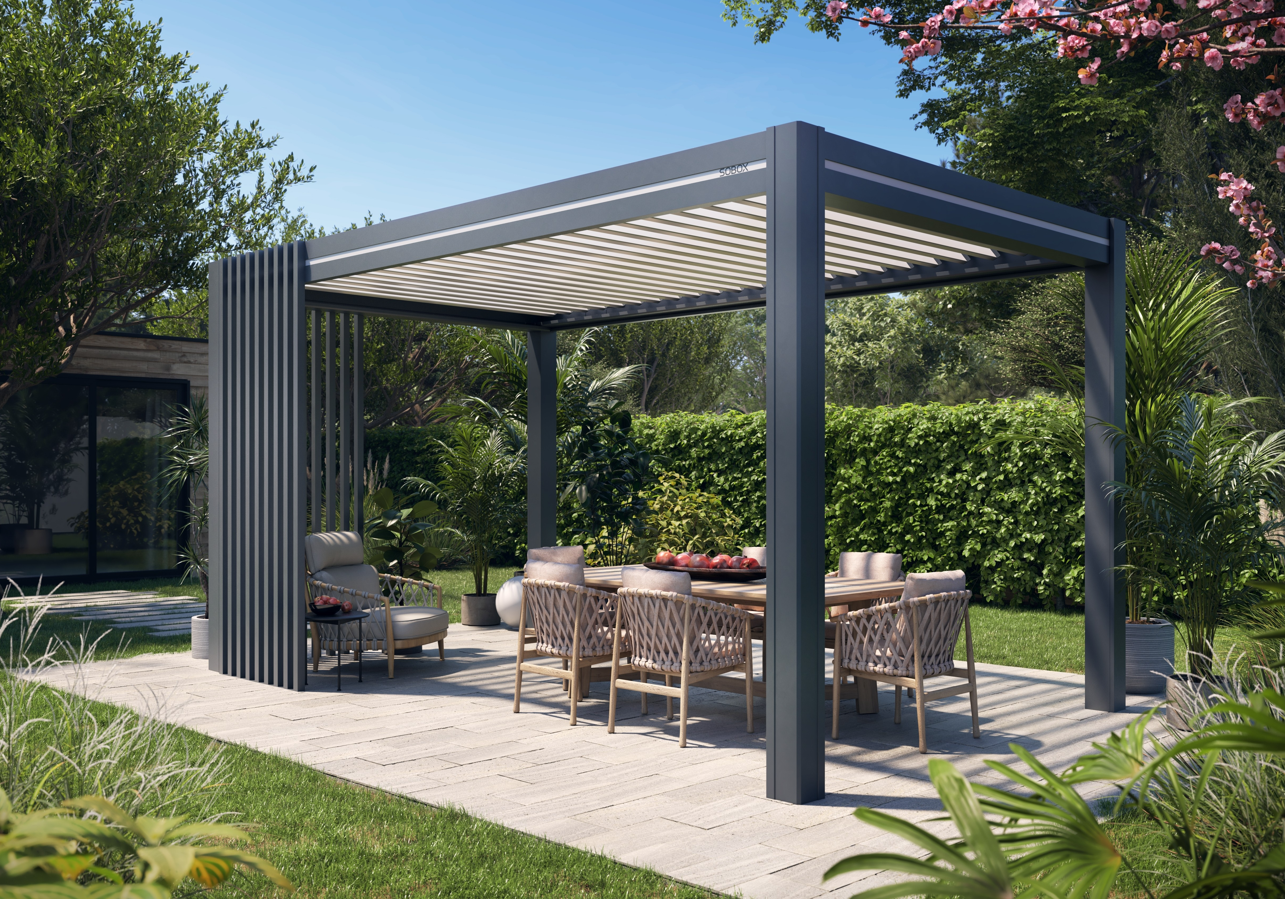 Pergola bioclimatique en aluminium sur mesure à Esch sur Alzette
