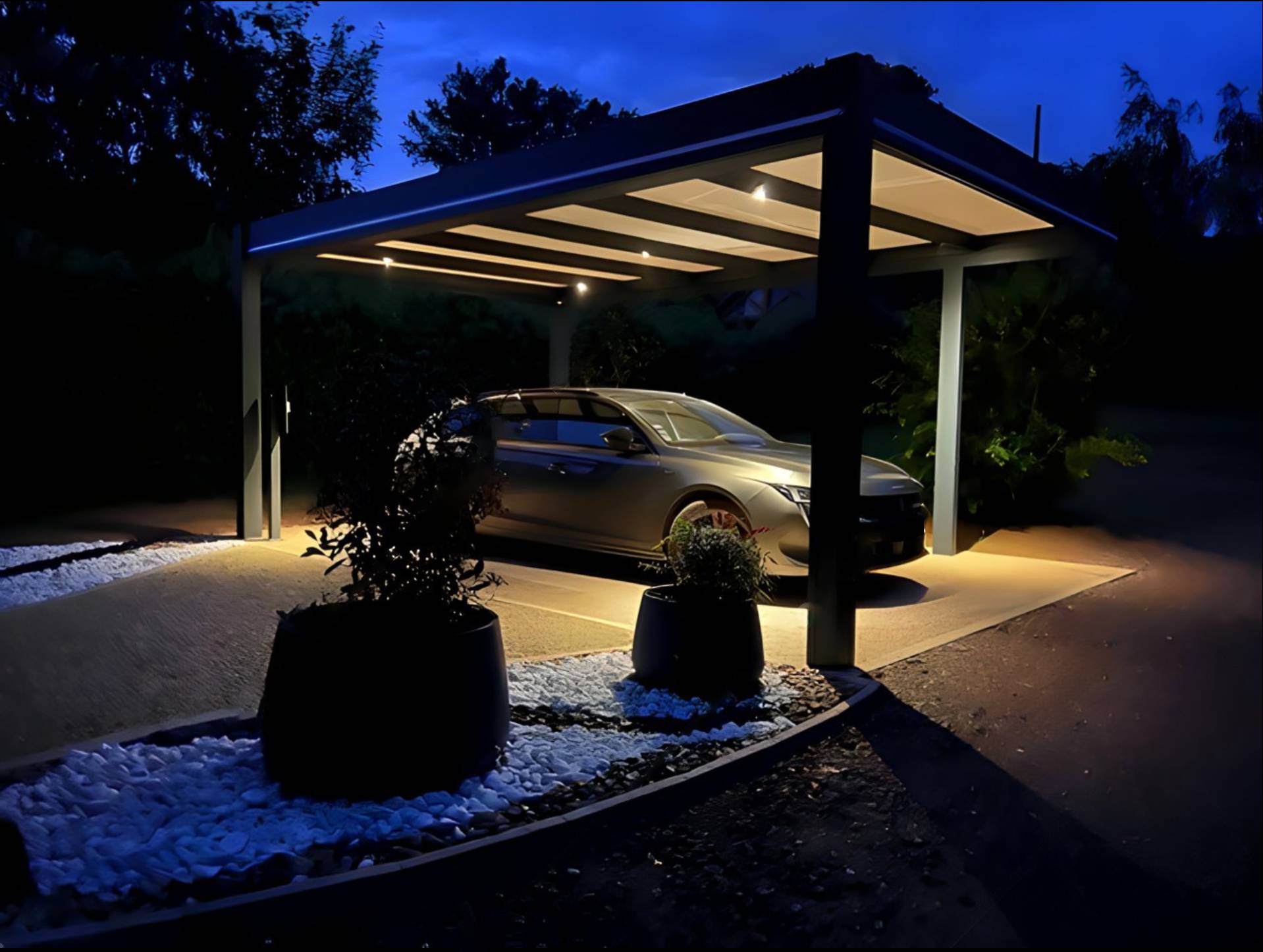 Carport en aluminium sur mesure à Ettelbruck