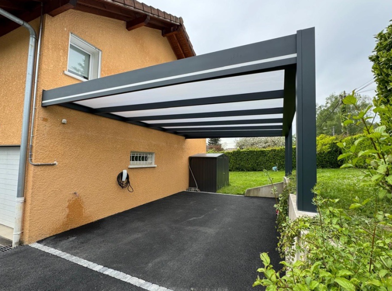 Pose d'abri de voiture sur mesure à Ettelbruck au Luxembourg