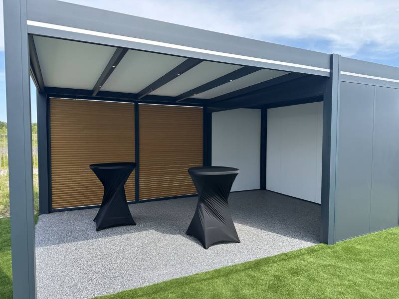 Pool house en aluminium sur mesure à Dudelange