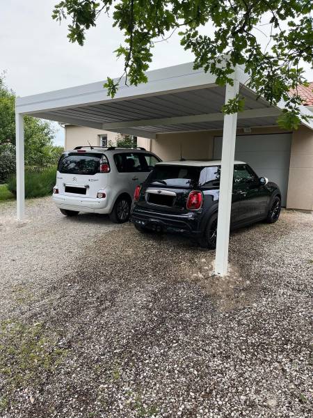 Abri de voiture aluminium sur mesure à Esch sur Alzette - Carport Luxembourg