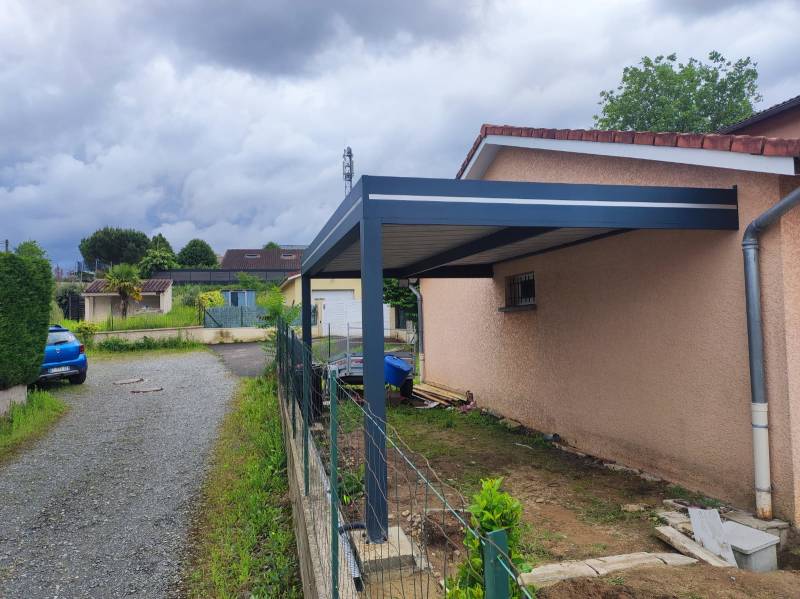 Carport aluminium sur mesure à Esch sur Alzette au Luxembourg