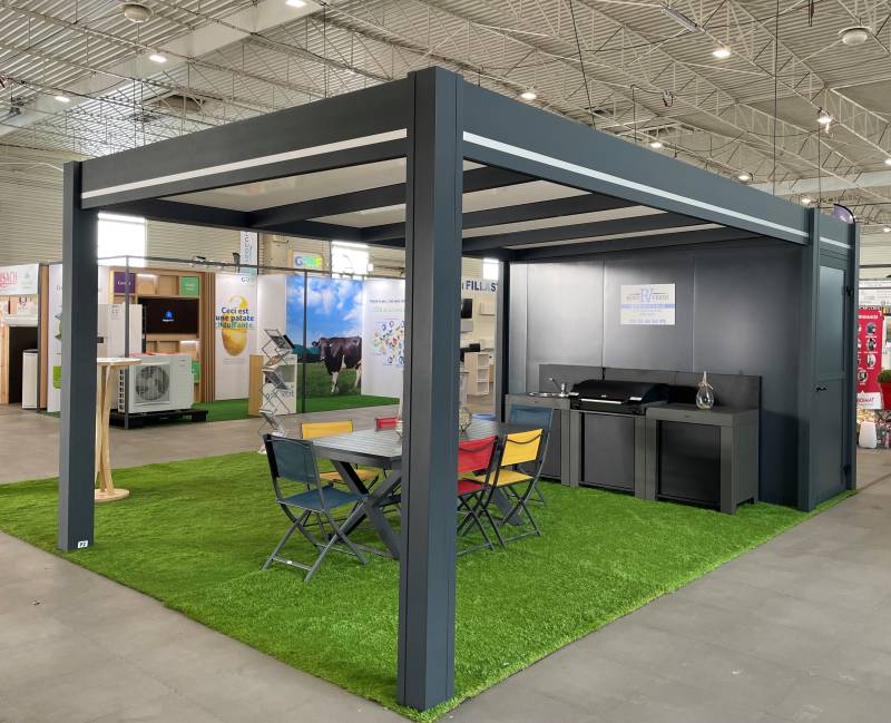 Pose de garden room en aluminium à Ettelbruck