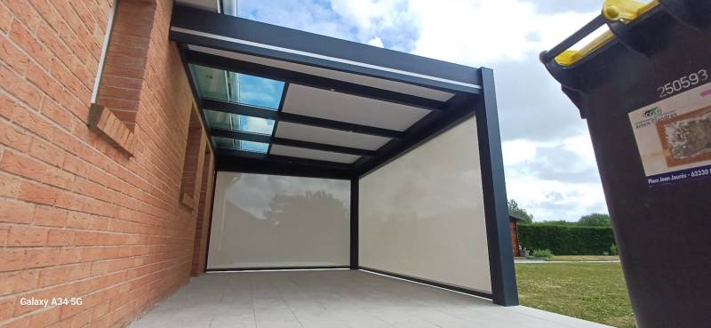 Abri de terrasse en aluminium - Pergola évolutive sur mesure à Esch sur Alzette au Luxembourg
