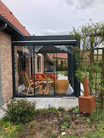 Conception de pergola évolutive en aluminium à  à Esch-sur-Alzette au Luxembourg 