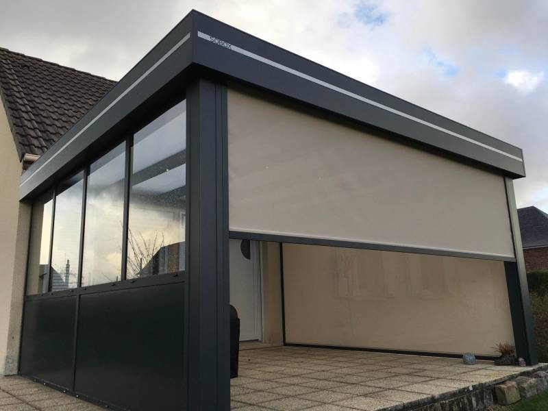 Abri de terrasse en aluminium sur mesure à Esch sur Alzette au Luxembourg