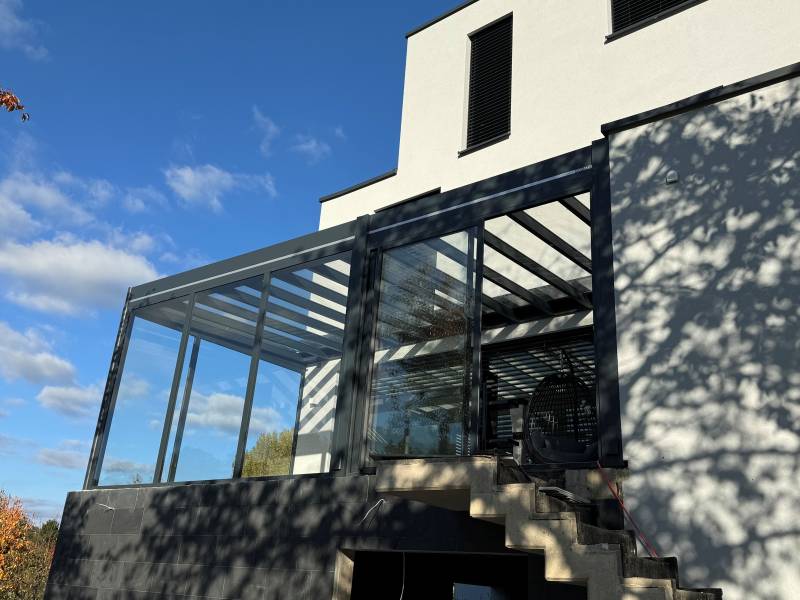 Design a modern Pergola aus Aluminium zu Déifferdeng Lëtzebuerg