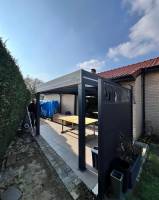 Notre zone d'activité pour ce service Achat de pergola aluminium avec tôle décorative